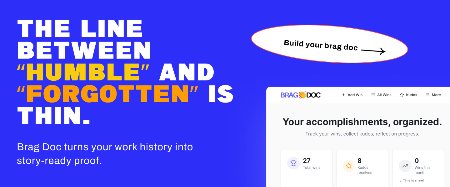 brag doc banner humble and forgotten